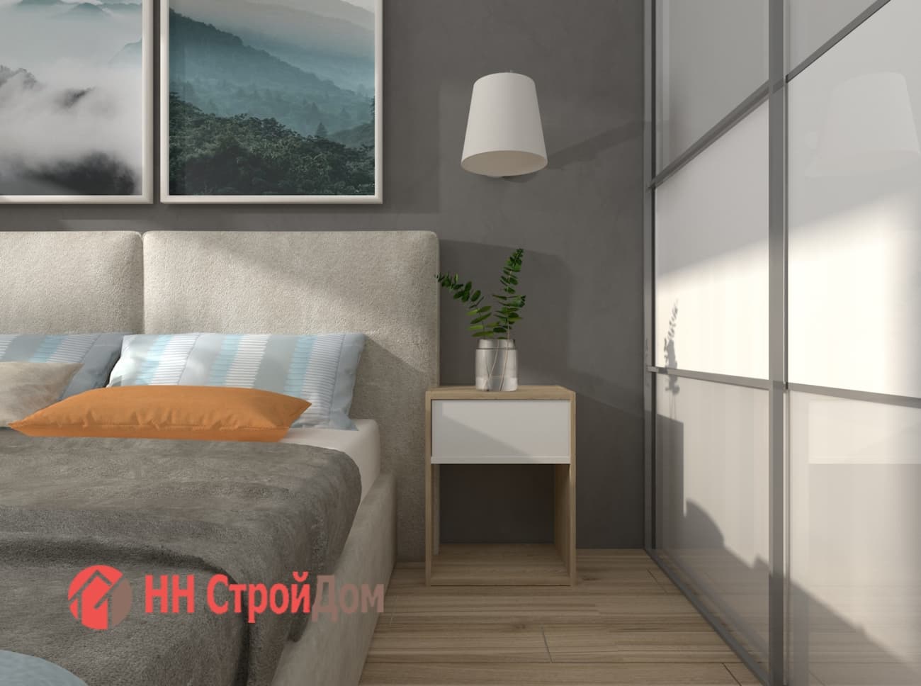 Дизайн проект интерьера квартиры 70 м2|| НН СтроДом Нижний Новгород